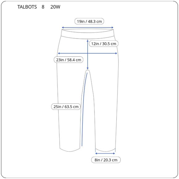 Talbots Womens Pants 20W Plus Capri Blue Floral Zip Fly Comfy Pockets FLO31E - Picture 2 of 9